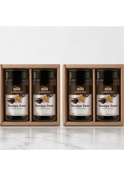 Saf Vanilya Toz 160g 40gx4 Gerçek Vanilya Tozu Vanilla Sticks Ground İşletme Boyu Avantajlı Paket