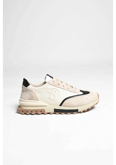 Bestello Bağcıklı Termo Taban Sneaker 101-24614-08 Kadın Ayakkabı Bej
