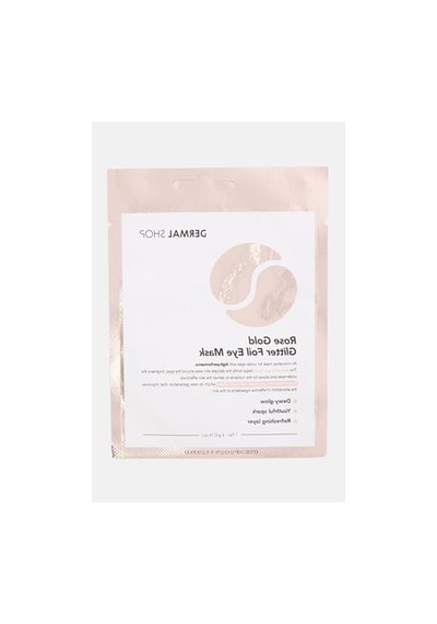 4 G Rose Gold Glitter Foil Göz Maskesi, Parlaklık Ve Canlılık Kazandırır