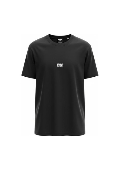 Jack & Jones Jack&jones Breeze Front Print Crew Neck Erkek Siyah Tişört