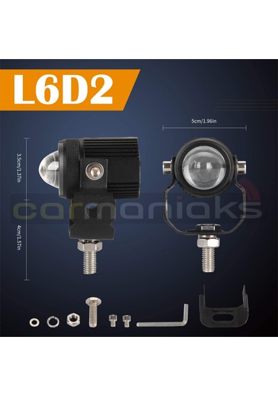 Aotrom Shooter Sis Lambası Motosiklet Led Spot Işık Beyaz-sarı