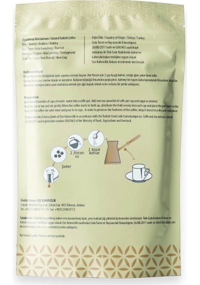 Oze Damla Sakızlı Türk Kahvesi 100 G