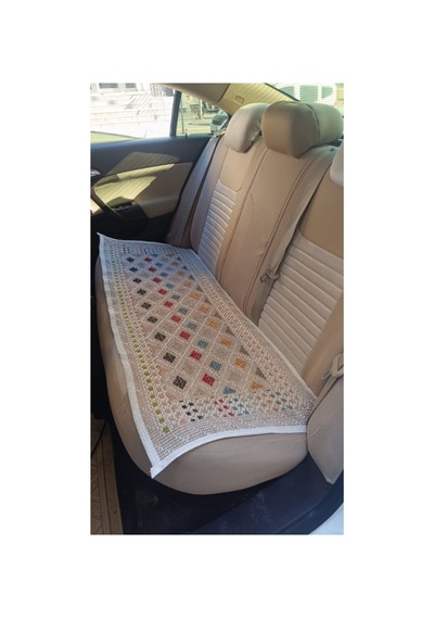 Araba Oto Koltuk Kılıfı Keten Örme 3 Parça Terletme Yapmaz Yıkanabilir Desen Değişkendir Bej Desenli - 628666475
