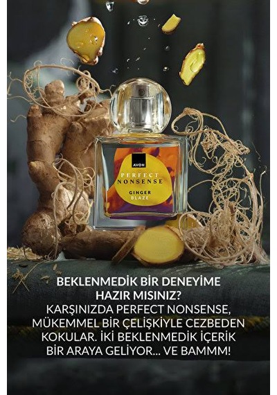 Avon Perfect Nonsense Ginger Blaze Edp 50ml Odunsu - Oryantal