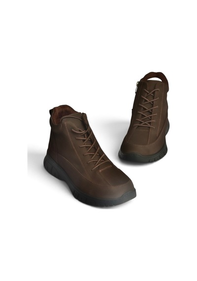 Fox Shoes Z555663401 Kahverengi Hakiki Deri Nubuk Kadın Bot