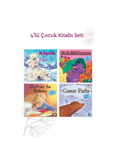 Köpük Ile Pıtır + Korkak Kahraman + Gofret Ile Babası + Cesur Fırfır 4'lü Set