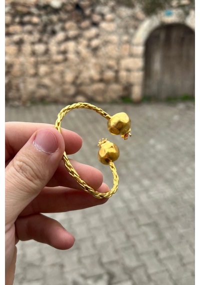 Bereket Serisi Kırmızı Kadın Nar Otantik Bileklik Bilezik