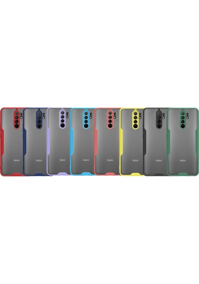 Xiaomi Redmi 9 Kapak Colorful Kamera Korumalı Silikon Kılıf
