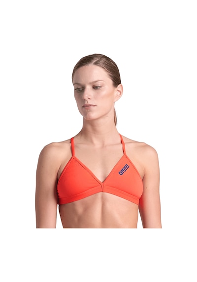 Arena Team Swim Top Tie Back Solid Kadın Pembe Yüzücü Bikini Üstü 004768300