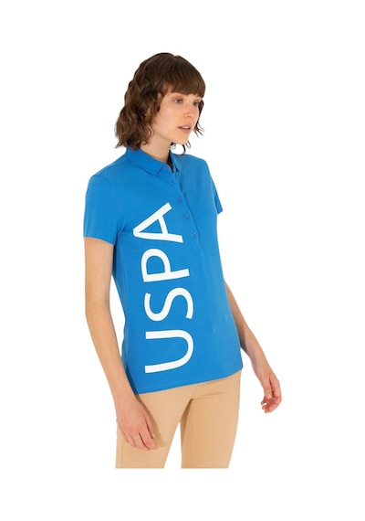 U.S. Polo Assn. Kadın Polo Yaka Tişört Saks