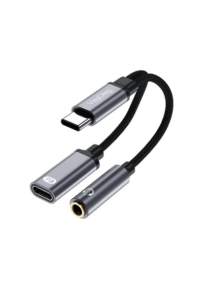 Ayrex Type-c To 3.5mm Kulaklık Ve Type-c Şarj Dönüştürücü Adaptör