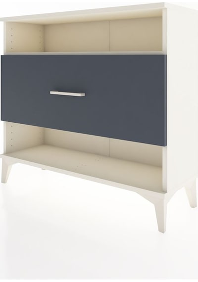 Arges Şifonyer Tek Raflı Tek Çekmeceli 88x30x80 Aytaşı-antrasit Aytaşı