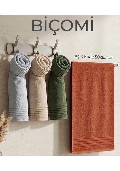 4 Lü Yumuşak Dokulu & Hızlı Kuruyan Çok Amaçlı Aile El Ve Yüz Havlusu Seti 50x85 Cm Çok Renkli