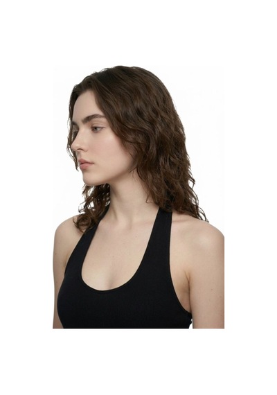 Slim Fit Kadın Top Siyah