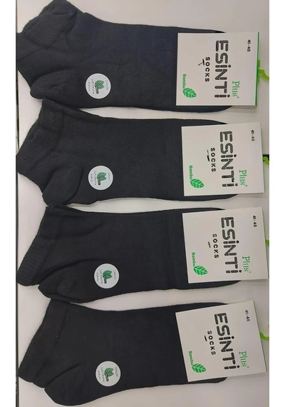 Esinti 12'li Paket Erkek Bambu Patik Çorap 001