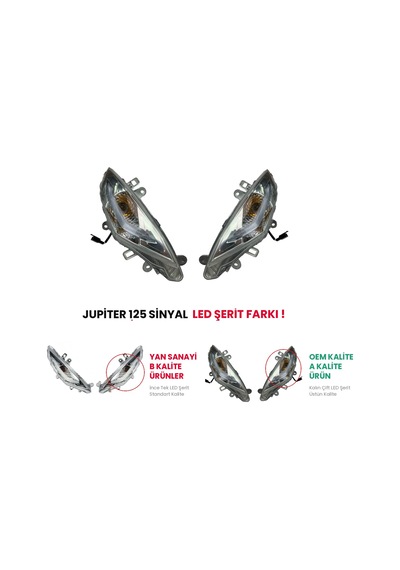 Tvs Jupiter 125 Sinyal Takımı İthal Oem Tam Tip Uyumlu Komple Set
