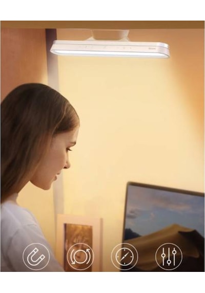 Baseus Ayarlanabilir 1800Mah Şarjlı Mıknatıslı Masa Lambası Dolap