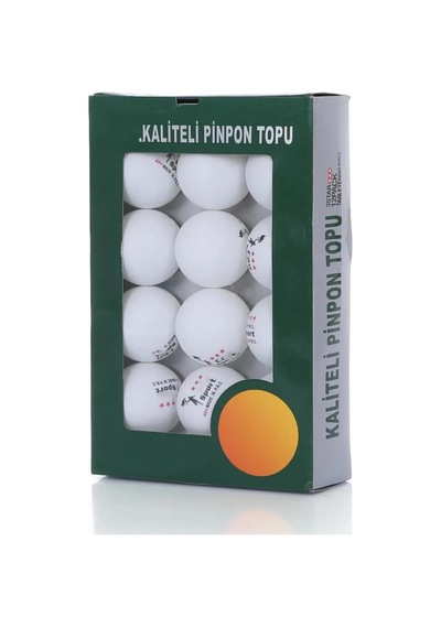 Hsport 3 Yıldız Masa Tenisi Topu +40 Gazlı Yapı Sekme Garantili Profesyonel Pinpon Ping Pong Top 12 Adet Beyaz