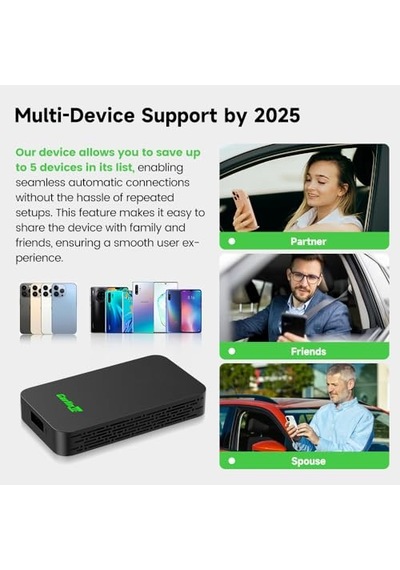 Adaptör Kablolu Carplay Kablosuza Dönüştürün Kablolardan Kurtulun