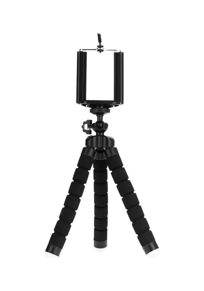 Süngerli, Elastik Ve Sabit, Dönebilen Tripod Siyah