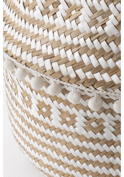 Meander El Örme Rafya Çok Amaçlı Kulplu Sepet 40cm 8992 Natural