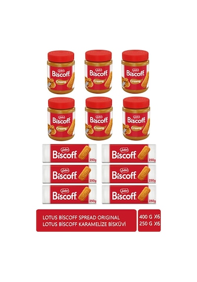Bıscoff 250gr. X 6 Adet Bıscoff Spread Orıgınal 400 Gr X 6 Adet
