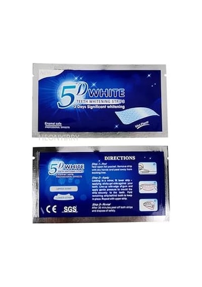 Ayrex 5d White Dil Taşını Temizleme Aparatı 1 Adet Ve Diş Beyazlatma Bandı 6 Adet