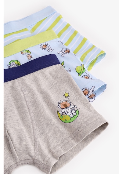 Penti Erkek Çocuk Mavi Capybaras Space Pamuklu 3lü Boxer