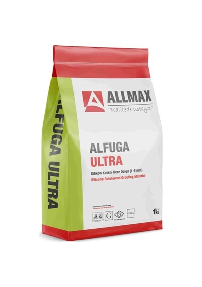 Allmax Silikonlu Fuga Derz Dolgusu Beyaz 1 Kg.