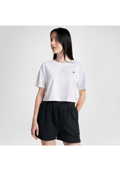Converse Sporty Boxy Kadın Beyaz T-shirt