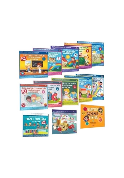 6-12 Yaş ve Üstü Çocuklar İçin Zeka Geliştiren Oyunlar - 13 Kitap Takım- Ekinoks