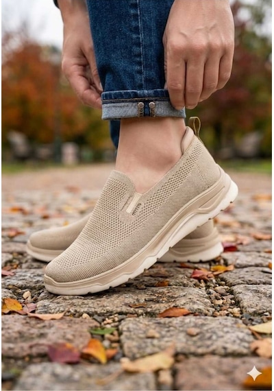 Mcdark Erkek Bej Triko Aqua Yazlık Sneaker Ayakkabı