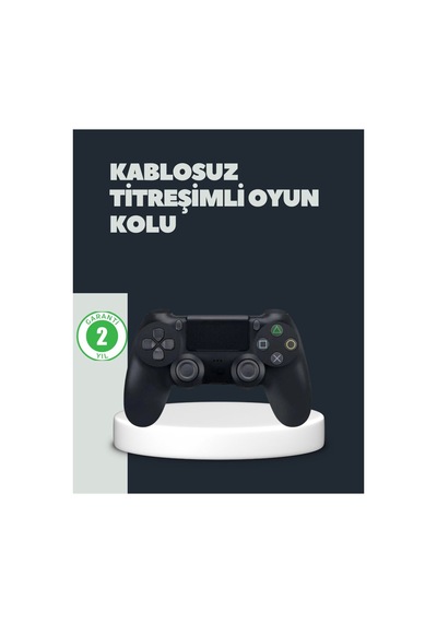 Kablosuz Titreşimli Oyun Kolu Ps4 Uyumlu Ergonomik Tasarım Ve Uzun Pil Ömrü - Trndyl3932-73