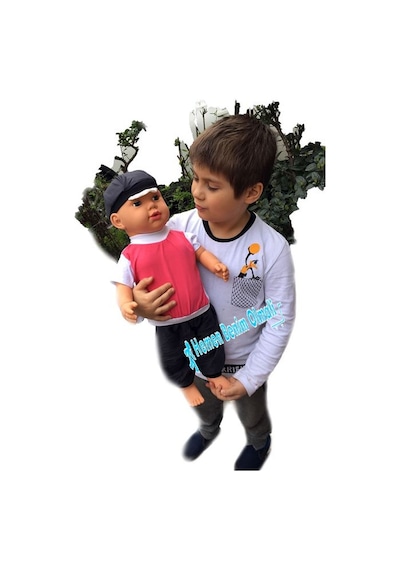 Mira Büyük Boy Türkçe Konuşan Et Bebek Elbiseli 60 Cm Videolu Beyaz-Saçlı Etbebek