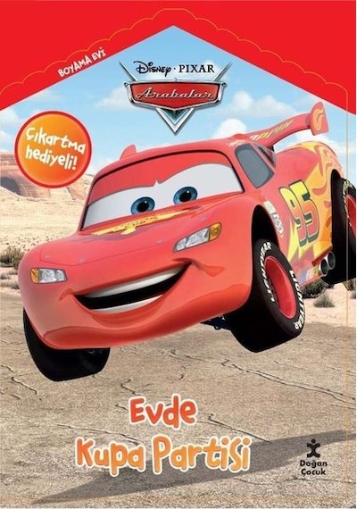 Disney Pixar Arabalar - Evde Kupa Partisi - Boyama Evi- Doğan Çocuk