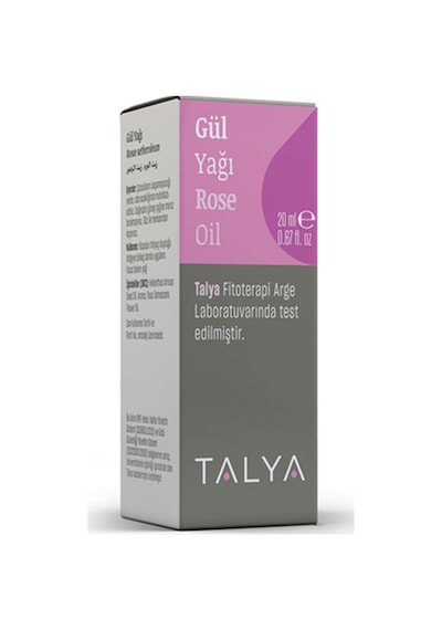 Talya Soğuk Sıkım %100 Saf ve Doğal Gül Yağı 20 ML