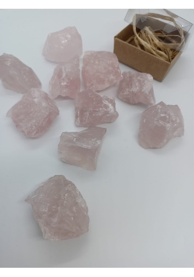 PARÇA PEMBE KUVARS TAŞI BİBLO/ PARÇA DOĞALTAŞ BİBLO (40-60 gr) Ad