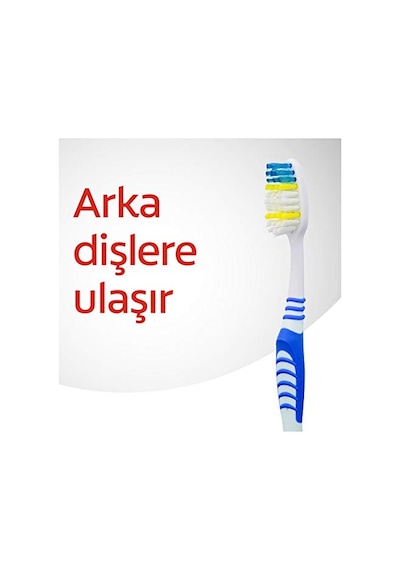 Colgate Extra Clean Dil Temizleyicili Arka Dişlere Uzanan Orta Diş Fırçası 3'lü Ekonomik Paket