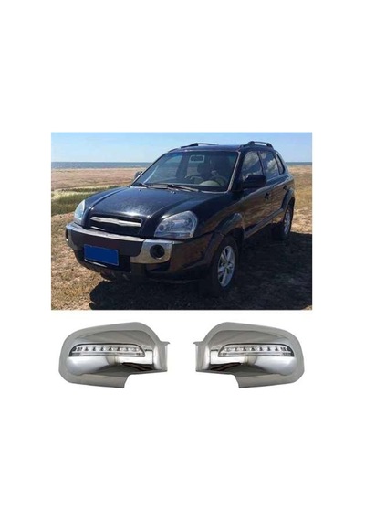 Hyundai Tucson 2004 2014 Ayna Kapağı Abs Krom Led