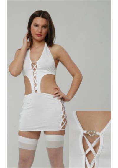 Mini Elbise - Jfen-865896 Çok Renkli