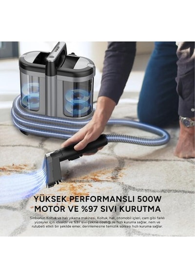 Sinbo Koltuk Halı Yıkama Ve Leke Çıkartma Makinesi Scc-7602