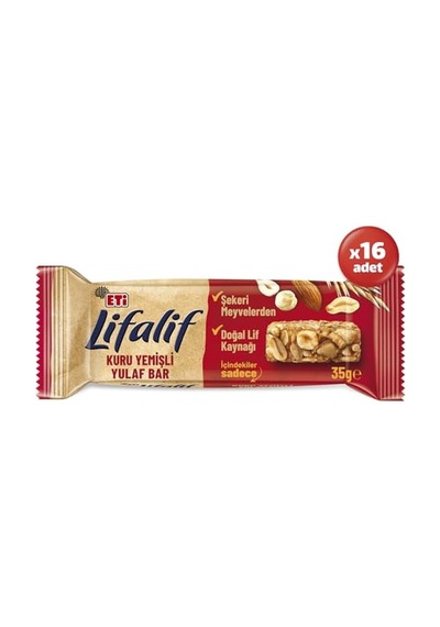 Eti Lifalif Kuruyemişli Yulaf Bar 35 G X 16 Adet