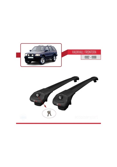 Vauxhall Frontera 1992-1998 Arası İle Uyumlu Ace-1 Ara Atkı Tavan Barı Siyah