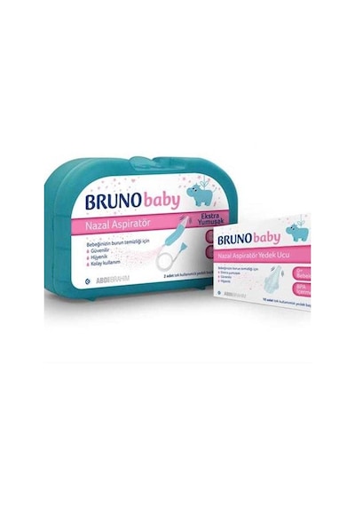Bruno Nazal Burun Aspiratörü Beyaz + Yedek Uç 10'lu