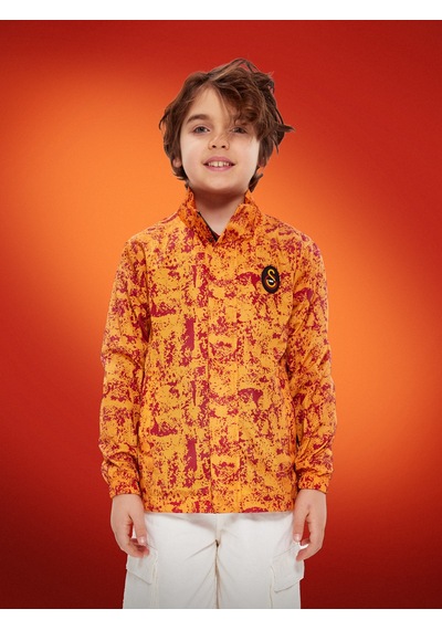 Gsstore Galatasaray Çocuk Yağmurluk C251041 Sarı - Kırmızı