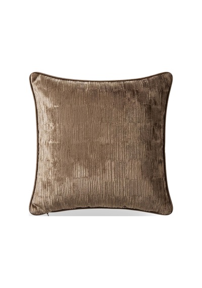 "pixel" Kadife Dokulu Kırlent Kılıfları - 45x45 Bronz