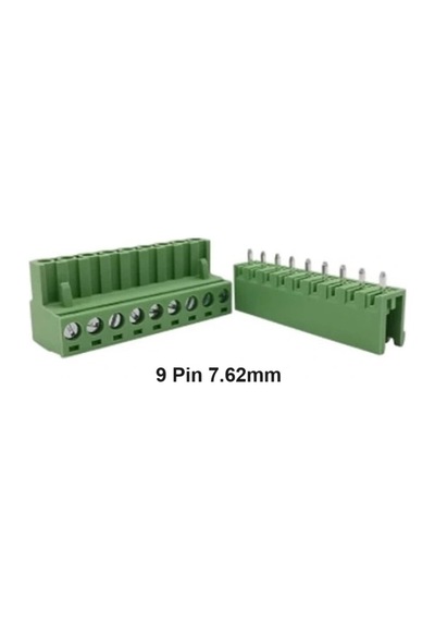 9 Pin 7.62mm Geçmeli 180c Takım Klemens