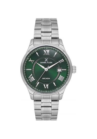 Daniel Klein Çelik Kordonlu Yeşil Kadranlı 41 Mm Erkek Kol Saati Dk.1.1405 Su Geçirmez Gümüş