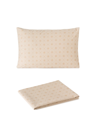 Mix & Match Noelle %100 Pamuk Tek Kişilik Çarşaf Seti Bej