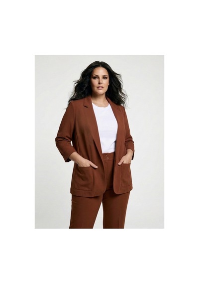 Hanezza Yeni Sarap Rengi Kadın Blazer Ceket Büyük Beden Takım Elbise Uyumlu Tarçın - 5553107 Tarçın Hanezza Yeni Sarap Rengi Kadın Blazer Ceket Büyük Beden Takım Elbise Uyumlu Tarçın - 5553107 Tarçın
